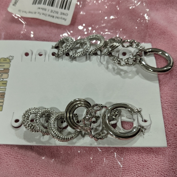 PRINCESS POLLY Silver Earring Pack - Picture 2 of 6